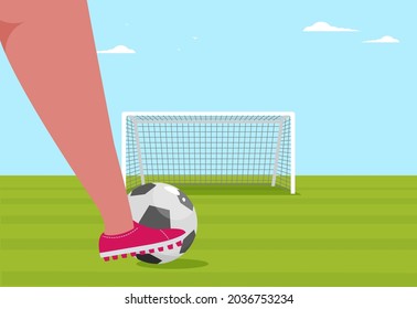 Antecedentes de la ilustración de diseño plano vectorial del estadio de fútbol.