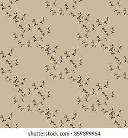 Background with footprints of birds