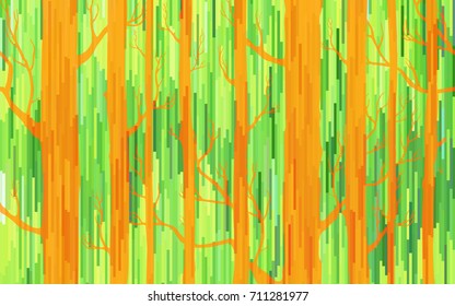 Background forest mosaic

