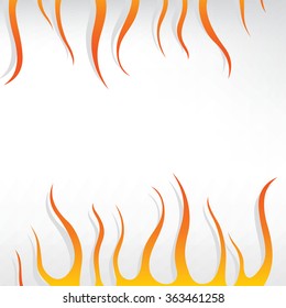 Background with forks of fire. Vector texture.