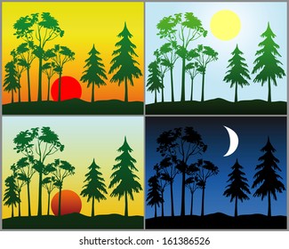 Morning Afternoon Evening Night Images Stock Photos Vectors Shutterstock