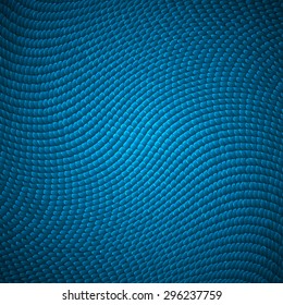 Background in the form of scales with blue illumination.