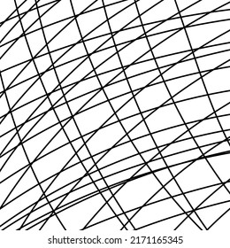 Background in form of scoop lines in style of doodles on white background. Vector image for use in website design