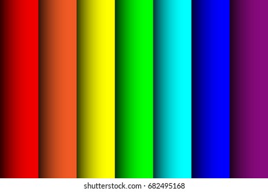 Background in the form of sheets of paper of the colors of the rainbow. Vector illustration.