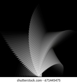 Background in the form of swirling stars of gray color on a black background.