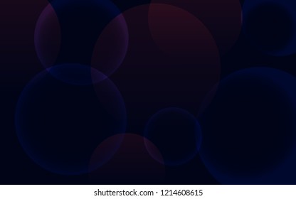 Background in the form of translucent circles on the dark.