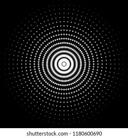 background in the form of white stars of different sizes on a black background