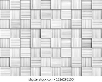 Background formed by wooden square blocks. Vector illustration.