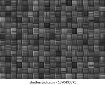 Fondo formado por bloques cuadrados de madera. Ilustración vectorial.