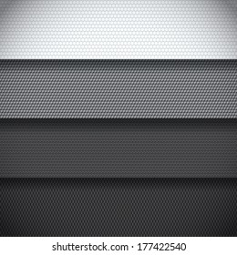 Background of four carbon fiber patterns