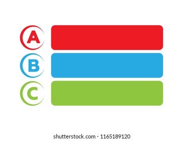 Background Four Choices Abcd Infographic Abcd Stock Vector (Royalty ...