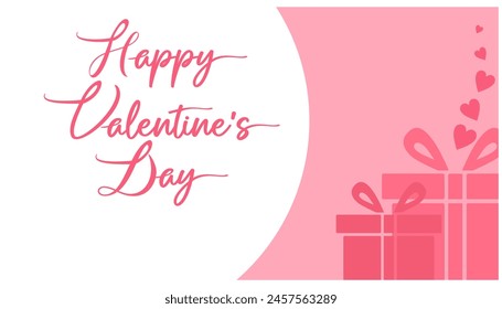 background frame card for valentine and happy valentine's day letter, pink heart love Paper cut decorations for Valentine's day border for cover, card, poster, banner.	
