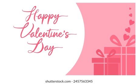 background frame card for valentine and happy valentine's day letter, pink heart love Paper cut decorations for Valentine's day border for cover, card, poster, banner.	