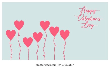 background frame card for valentine and happy valentine's day letter, pink heart love Paper cut decorations for Valentine's day border for cover, card, poster, banner.	