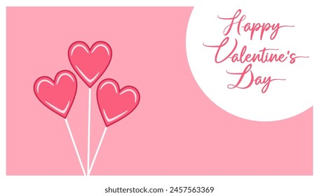 background frame card for valentine and happy valentine's day letter, pink heart love Paper cut decorations for Valentine's day border for cover, card, poster, banner.	