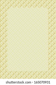 Background and frame for certificate, diploma, gift certificate, commemorative certificate, a card for businesses, hotels, shops, schools, educational agencies