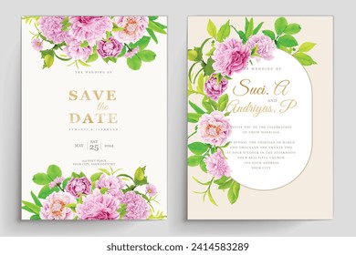 background and frame floral peonies design