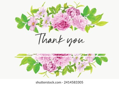 background and frame floral peonies design
