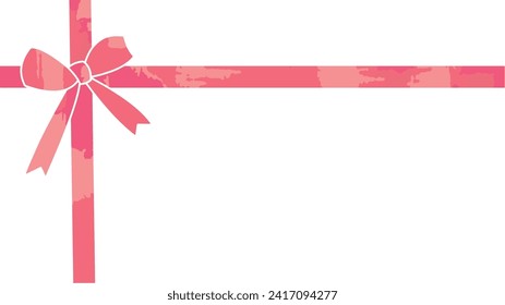 Background frame with gift-style ribbon decoration