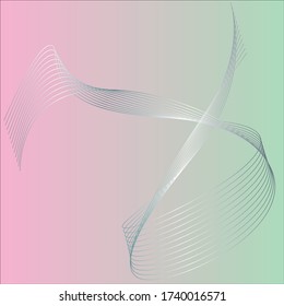 Background or frame with gradation and blend lines.