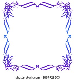 background frame gradient art flower