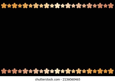 Background frame material with cherry blossom decoration