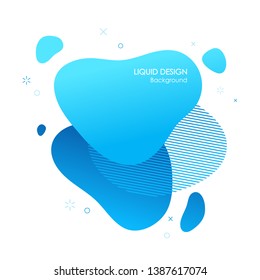 Background frame for modern eco design banner, liquid shape creative vector text frame, minimal elements