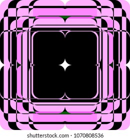 background frame in the shape of a flower