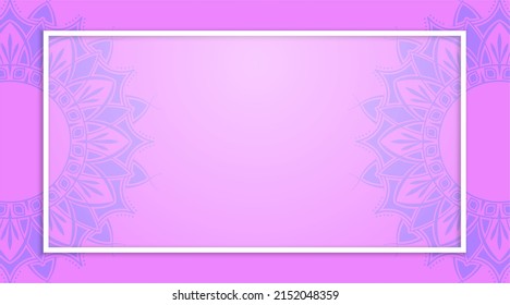 background with frames, decorated with mandalas