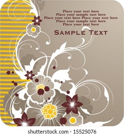  background with free space for your text decorated with spring flowers