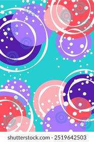 Fondo Líneas gráficas a mano alzada, círculos, líneas, puntos, utilizadas como fondo para agregar letras. Se utiliza como fondo para el texto.