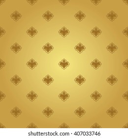 Background in the French Renaissance style. Seamless Background geometric flowers ornament pattern. Abstract Background for Greeting card, presentation. Vector illustration.