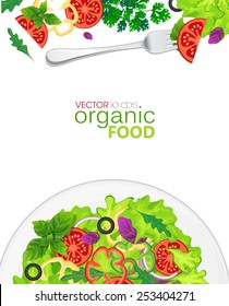 Background with fresh vegetables, diet