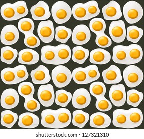 Background of fried eggs