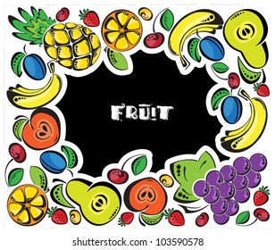 background with fruit