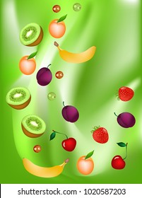 Background fruit platter