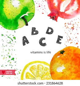 background with fruits