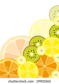 Background with fruits