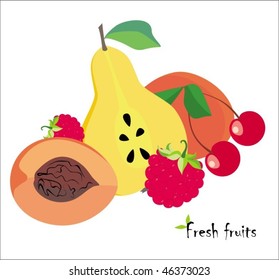 Background with fruits