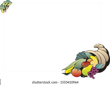 background with  fruits. frame vector