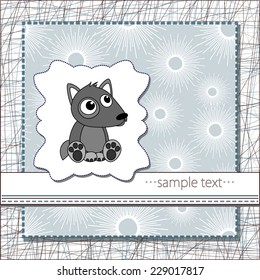 Background with funny baby animals. EPS10 vector file organized in layers for easy editing. 