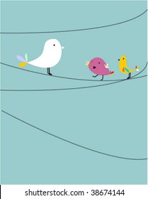 background with funny bird