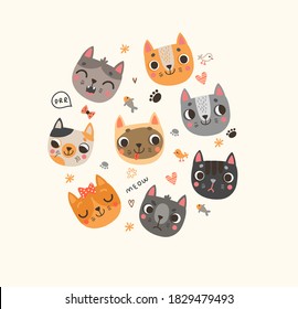 Antecedentes con gatos graciosos y lindos