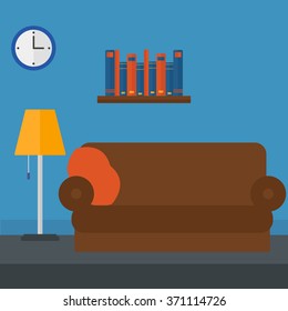 Background of furnished room