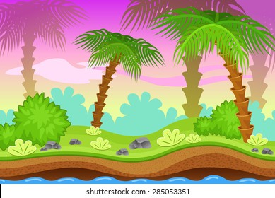background for the game. jungle