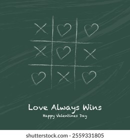 Background game tic tac toe love with hearts and text i love you	