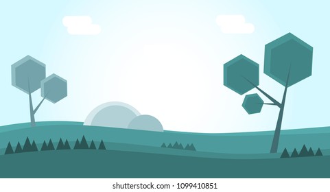 Background for games. Nature landscape