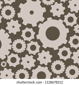 Background with gears. Vector illustration