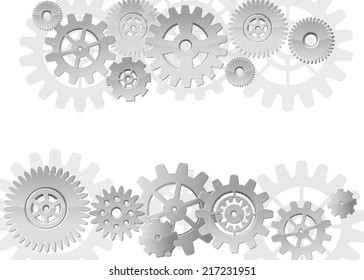 background with gears. Vector illustration
