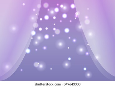 background gentle curtains slightly opened boudoir with luminous highlights